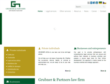 Tablet Screenshot of grubnerlegal.cz